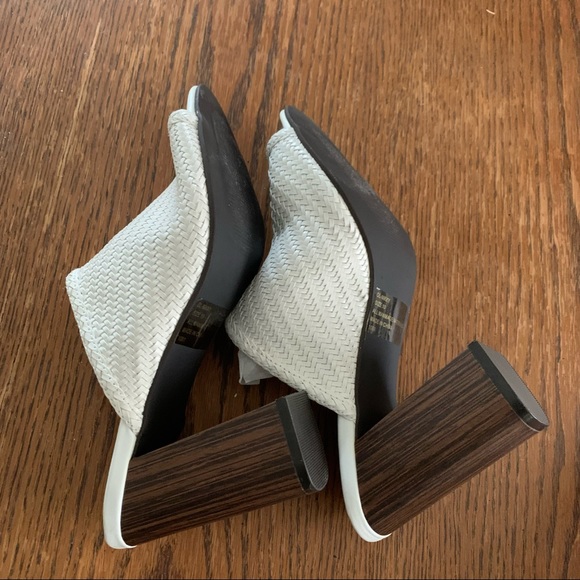 Design Lab Lord&Taylor 4inch Block Heel Woven Mules Size 10 - Picture 16 of 16